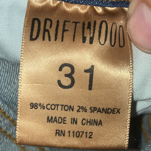 TRADE W @talljames! DRIFTWOOD BEAU SEQUIN HEART APPLE STRAWBERRY EYES JEANS 31 - Picture 8 of 8